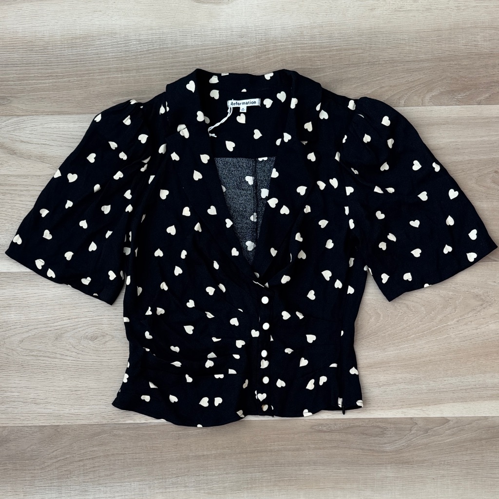 Reformation  Nwt Celine Top Luv It Blouse